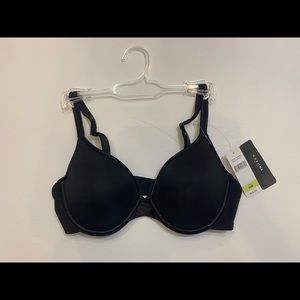 NEW Natori Black Underwire Satin Trim Bra 34B